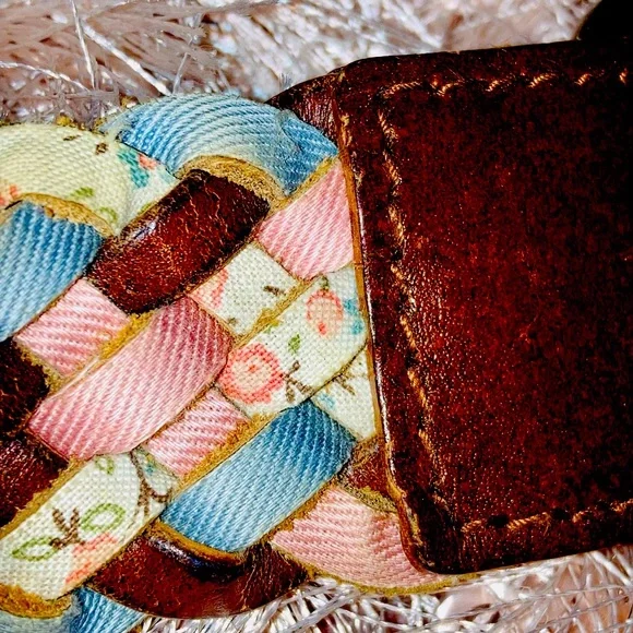 RARE!!! Vintage Ralph Lauren Leather cotton Belt